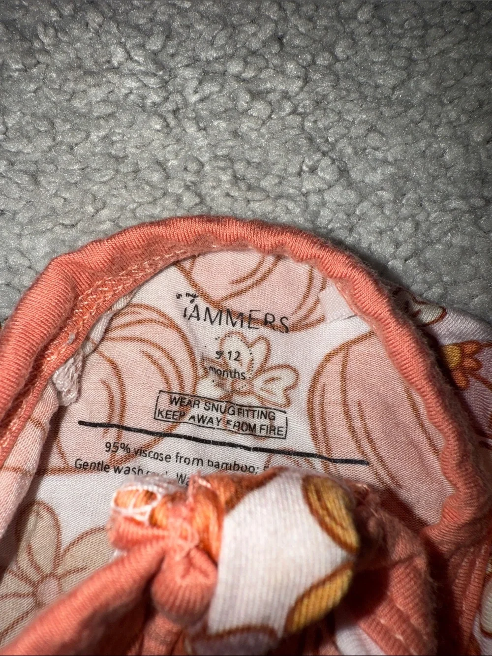 In my jammers bamboo fall pumpkin zipper romper